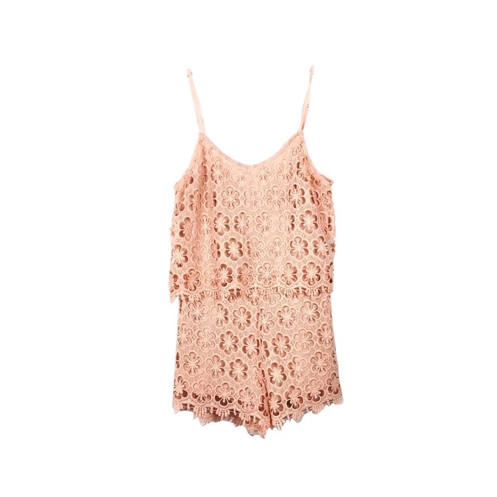 NWT Wet Seal Eyelet Romper Sz M